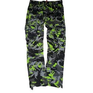 Jordan Craig Camo Cargo Pants Mens 36x34 Grunge Skater 2000s y2k Punk Streetwear